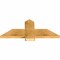 Ekena Millwork Eugene Rough Sawn Timber Gable Bracket, Western Red Cedar, 36"W x 15"H x 2"D x 6"F, 10/12 Pitch GBW036X15X0206EUG00RWR - alternate 3